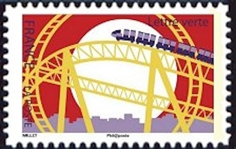timbre N° 1438, La fête foraine