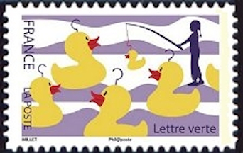 timbre N° 1435, La fête foraine