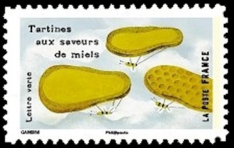 timbre N° 1464, Les sens «Le goût»