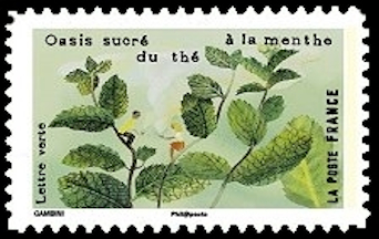 timbre N° 1465, Les sens «Le goût»