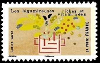 timbre N° 1458, Les sens «Le goût»