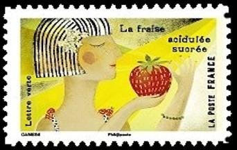 timbre N° 1455, Les sens «Le goût»