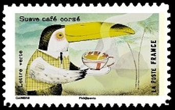timbre N° 1463, Les sens «Le goût»