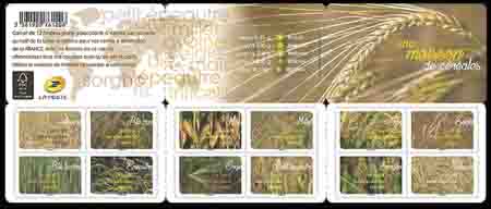 timbre N° BC1442, Carnet « Une moisson de céréales » 