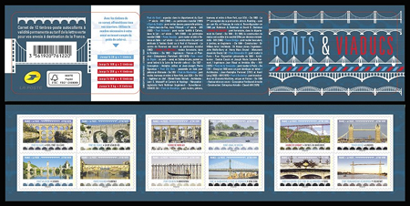 timbre N° BC1466, Carnet « Ponts et Viaducs » 