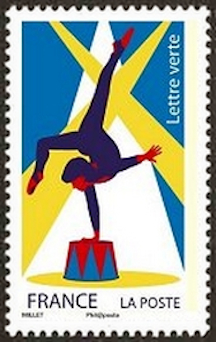 timbre N° 1480, Les Arts du Cirque