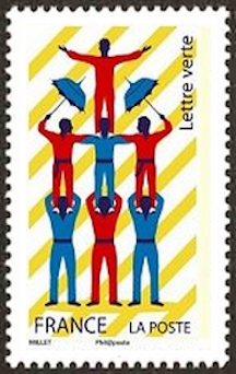 timbre N° 1487, Les Arts du Cirque