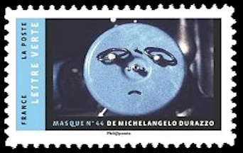 timbre N° 1409, Carnet intitulé « Masque »