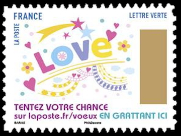 timbre N° 1498, Carnet meilleurs voeux 2017