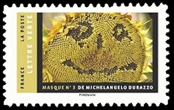 timbre N° 1406, Carnet intitulé « Masque »