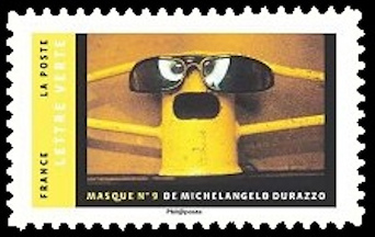 timbre N° 1401, Carnet intitulé « Masque »