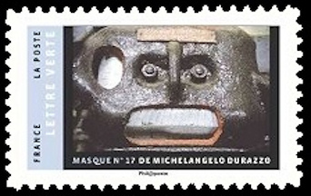 timbre N° 1407, Carnet intitulé « Masque »