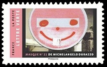 timbre N° 1408, Carnet intitulé « Masque »