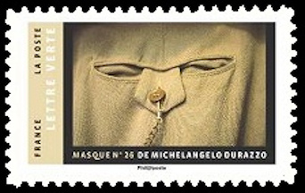 timbre N° 1404, Carnet intitulé « Masque »