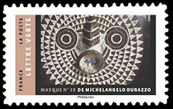 timbre N° 1403, Carnet intitulé « Masque »