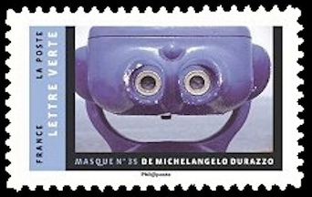 timbre N° 1405, Carnet intitulé « Masque »