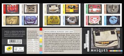 timbre N° BC1398, Carnet intitulé « Masque »