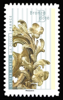 timbre N° 1414, Fleurs et métiers d'arts
