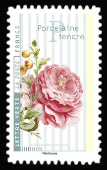 timbre N° 1416, Fleurs et métiers d'arts