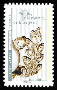 timbre N° 1420, Fleurs et métiers d'arts