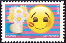 timbre N° 1563, «emoji» les messagers de vos émotions