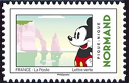 timbre N° 1588, Mickey visite les monuments français