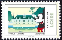 timbre N° 1584, Mickey visite les monuments français