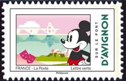 timbre N° 1585, Mickey visite les monuments français