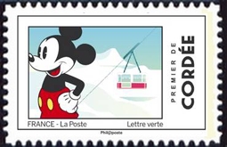 timbre N° 1590, Mickey visite les monuments français