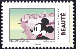 timbre N° 1586, Mickey visite les monuments français