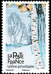 timbre N° 1605, Les arbres