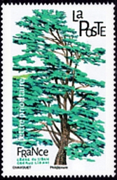 timbre N° 1607, Les arbres