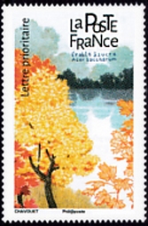 timbre N° 1611, Les arbres