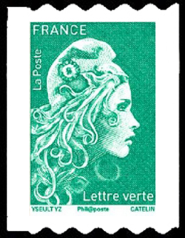 timbre N° 1601, Marianne l'engagée