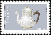 timbre N° 1628, Théière