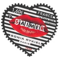 timbre N° 1515, Coeur S'aimer, Mot d'amour contre Maux de vie