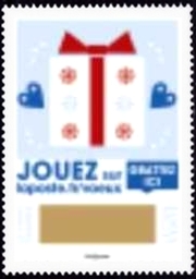 timbre N° 1649, Envoyez plus que des voeux !  Le Timbre à gratter 2018