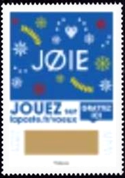 timbre N° 1651, Envoyez plus que des voeux !  Le Timbre à gratter 2018