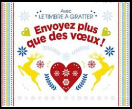 timbre N° BC1641, Carnet « Envoyez plus que des voeux ! » Le Timbre à gratter 2018