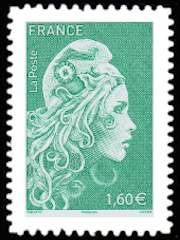timbre N° 1653, Marianne l'angagée
