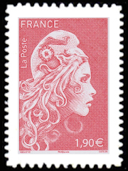 timbre N° 1654, Marianne l'angagée