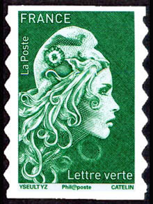 timbre N° 1598, Marianne l'engagée