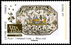 timbre N° 1534, Les Arts de la table en France