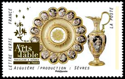 timbre N° 1538, Les Arts de la table en France