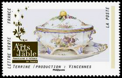 timbre N° 1530, Les Arts de la table en France