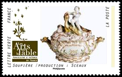timbre N° 1536, Les Arts de la table en France