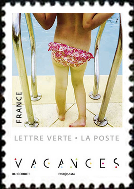 timbre N° 1744, Carnet autoadhésif photos de vacances