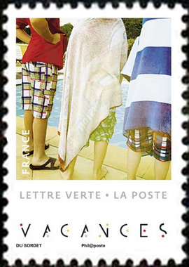 timbre N° 1746, Carnet autoadhésif photos de vacances