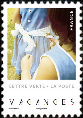 timbre N° 1750, Carnet autoadhésif photos de vacances