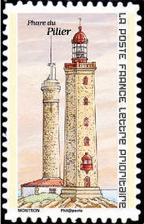 timbre N° 1758, Les phares, repère de nos côtes
